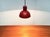 Red Mid-Century Danish Metal Bunker Mini Pendant Lamp by Johannes Hammerborg for Fog & Mørup, 1970s For Sale - Image 8 of 18