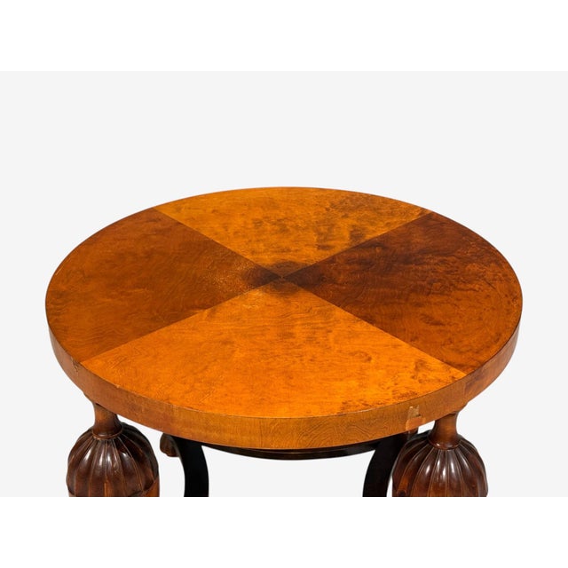 Swedish Modern, Coffee Table, Stained Birch, Sweden, 1930s For Sale - Image 9 of 14