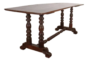 Spanish Walnut Trestle Table