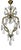 Small Maria Theresa Style Crystal Chandelier from Salviati, Italy, 1930s For Sale