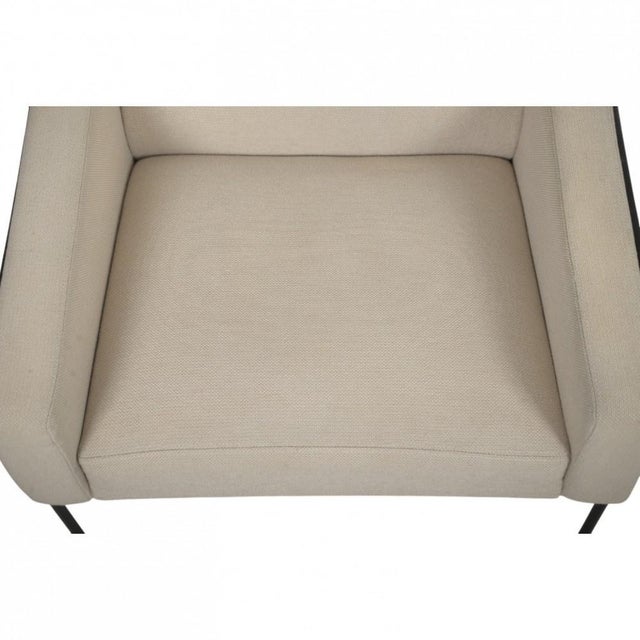 3301 Airport Chair in Beige Fabric by Arne Jacobsen, 1970s For Sale - Image 4 of 18
