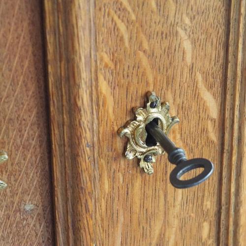 Antique Art Nouveau Mirrored Wardrobe with Drawers, France, 1900s For Sale - Image 11 of 18