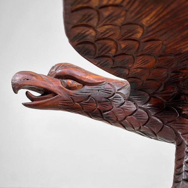 Mid-Century Modern Japanese Wood Carving, 1920s For Sale - Image 3 of 13