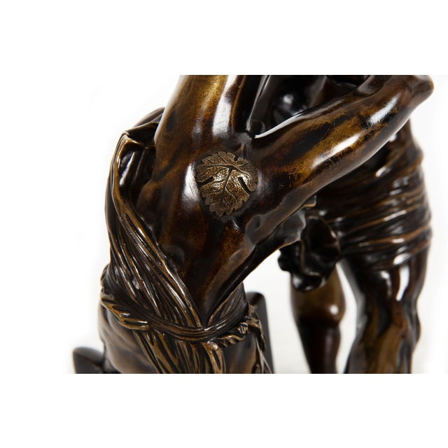 French Bronze Sculpture “Hercules Throwing Lichas” After Canova Ca. 1850 For Sale - Image 12 of 18
