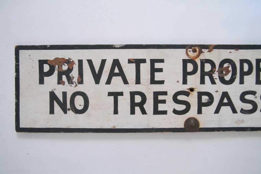 „Private Property“-Schild – Reflektierend, Aluminium, 30,5 X 45,7 Cm, Wetterbeständig