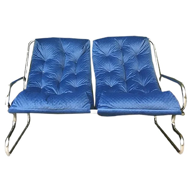 Vintage Metal Frame Sofa For Sale