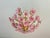 Vintage Murano Glass Floral Chandelier – Rare Deep Pink Flowers, Flush Mount For Sale - Image 18 of 18