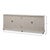 Swedish Gustavian Reeded Sideboard in Soft Gray - 95" For Sale - Image 11 of 11