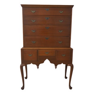 Kittinger Colonial Williamsburg Wa-1062 Mahogany Highboy For Sale