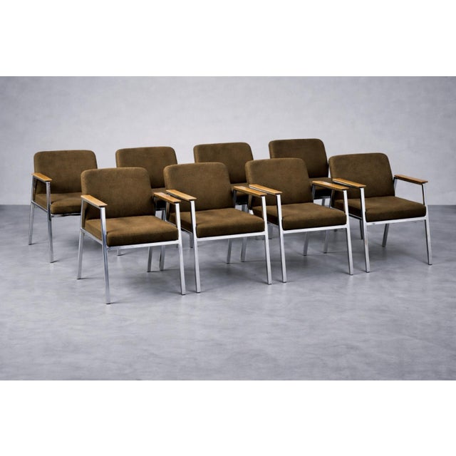 Mid-Century Modern German Brown Conference Chair from Drabert, 1970s For Sale - Image 18 of 18