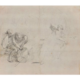 H. Denzler, the Surprised Couple, 19th-century, Ink For Sale