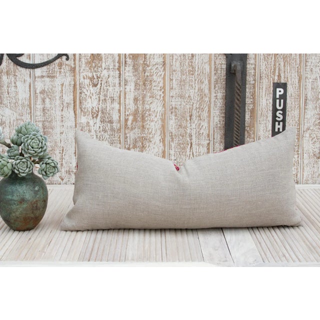 Antique Hasina Sindh Silk Pillow For Sale - Image 9 of 11