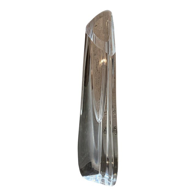 Mid-Century Modern Baccarat "Rose" Faceted Crystal Bud Vase For Sale