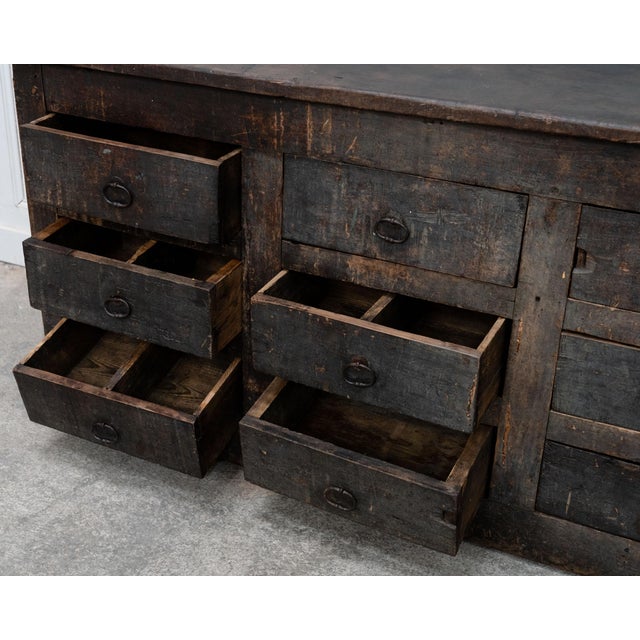 19th Century Primitive Chest of Drawers in Oak For Sale - Image 12 of 16
