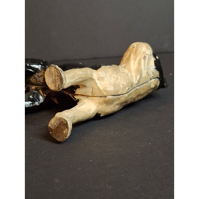 1930s Antique Vindex Toys Cast Iron Boston Terrier Still Bank 1931 Dog Coin Penny Bank For Sale - Image 5 of 15