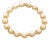 Pearls Floral 14k Yellow Gold Bracelet For Sale