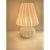 White Striped Milky-White Fungo Murano Glass Style Table Lamp from Simoeng For Sale - Image 8 of 11