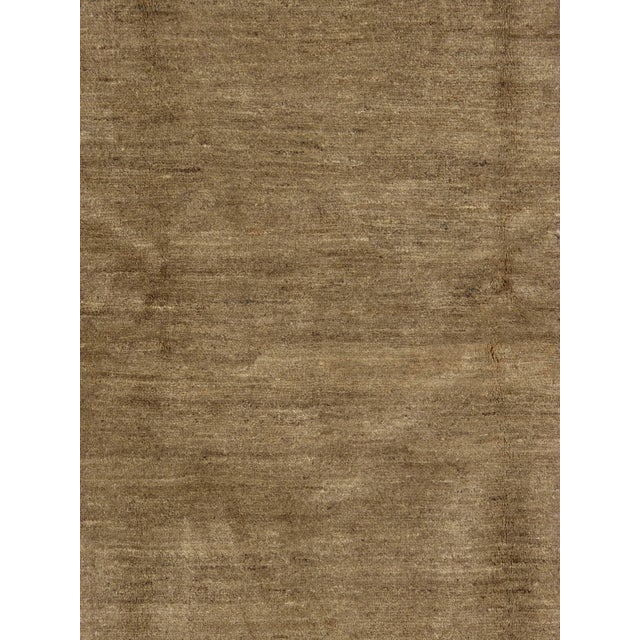 1980s Hand-Knotted Persian Gabbeh Rug With Decorative Borders 5'0" X 6'4" For Sale - Image 4 of 5