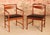 Set of 6 mid century teak dining chairs by mcintosh, circa 1960s. One carver and 5 side chairs. Newly reupholstered with...