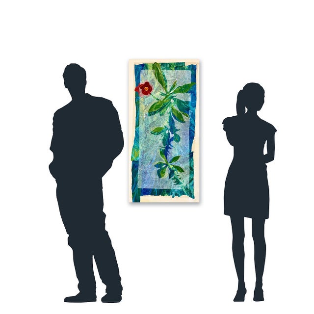 Contemporary Maria Donata Papadia, Crown-of-Thorns, Mixed Media Paper Collage For Sale - Image 3 of 10