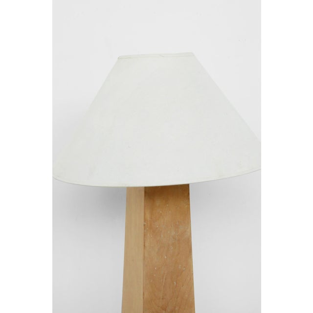 Mid-Century Modern Late 20th Century Architectural Oblesik Wood Floor Lamp For Sale - Image 3 of 6