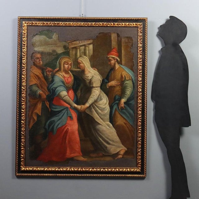 Oil on canvas. Northern Italian School, late 17th-early 18th century. This large-scale painting depicts the evangelical...