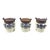 Three Mexican Talavera Style Glazed Pottery Canisters With Iron Hinged Lids For Sale