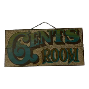 Vintage George Nathan 1972 Gent’s Room Sign
