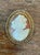 Metal Vintage Victorian 12k Handcarved Cameo Pendant For Sale - Image 7 of 10