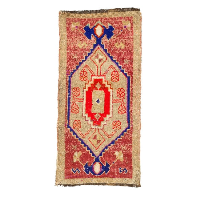 Mini Washed Out Turkish Rug For Sale - Image 4 of 4