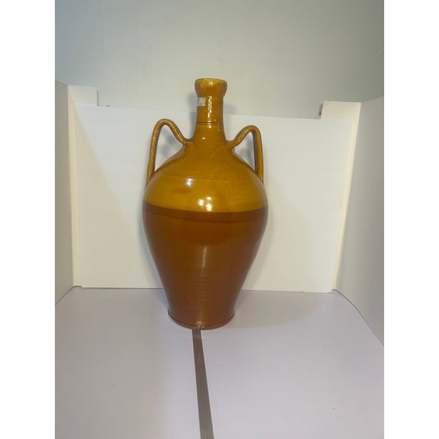 Vintage Nicola Fasano Grottaglie Italian Terracotta Floor Urn - 24" For Sale - Image 4 of 18