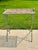 Wood Twig Accent Table, With Twig Woven Mat, Branch-Like Metalwork, Garden Table Adorned With Metal Birds and Leaves, 1970’s For Sale - Image 7 of 12