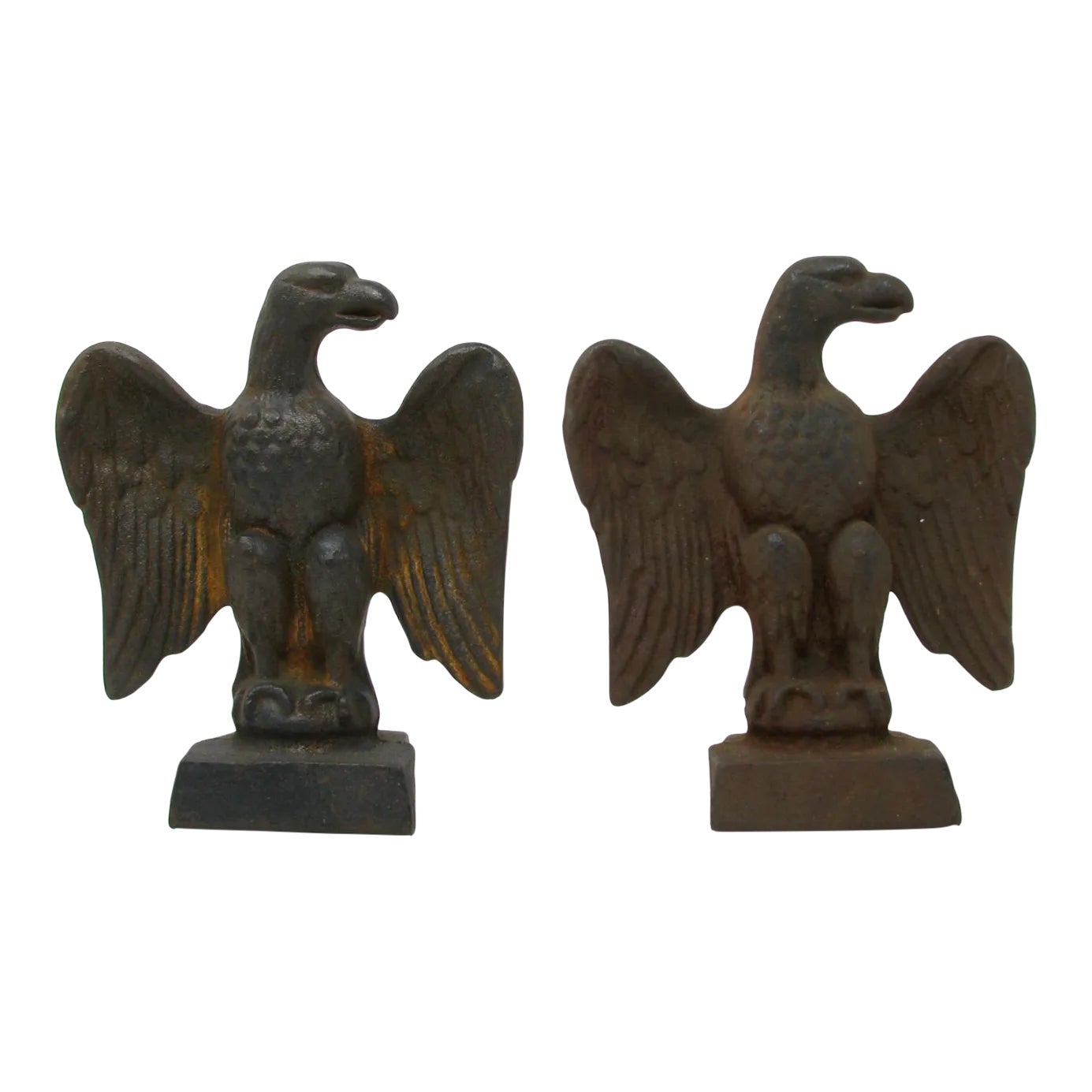 Vintage American Federal Style Cast Iron Eagle Bookends a Pair Chairish