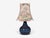1960s Søholm Stentøj, Small Table Lamp, Dark Blue Stoneware, For Sale - Image 4 of 13