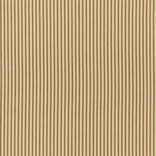Sample - Schumacher Wellfleet Ticking Stripe Fabric in Driftwood For Sale