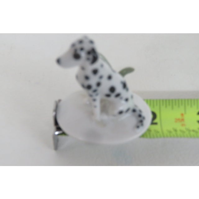 White Early 20th Century Metzler and Ortloff Dalmatian No 5601 Porcelain Dog Miniature Figurine 4523b For Sale - Image 8 of 16