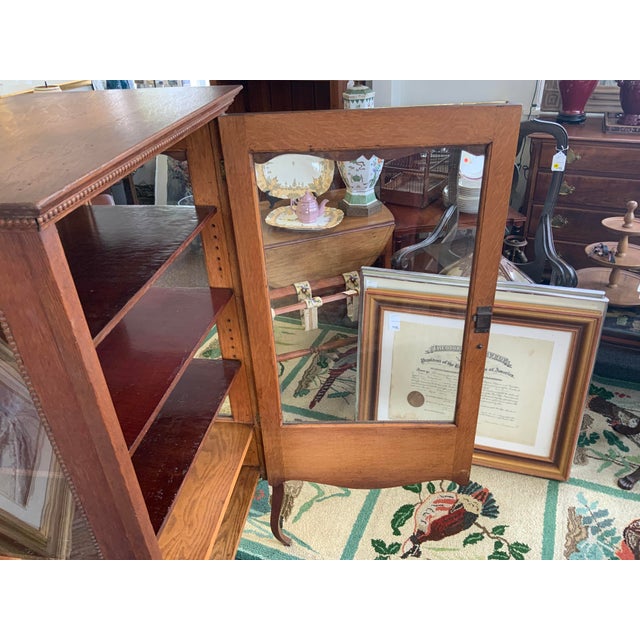 20th Century Oak Victorian Glass Display Cabinet For Sale - Image 13 of 13