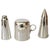 Silver 1940s Bauhaus Salt, Pepper & Sugar Set Made in Germany - Set of 3 For Sale - Image 8 of 8