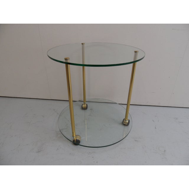 Vintage Trolley with Glass, 1970s For Sale - Image 4 of 9