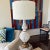 1960s Vintage Ceramic Lamp With Shade For Sale - Image 9 of 11