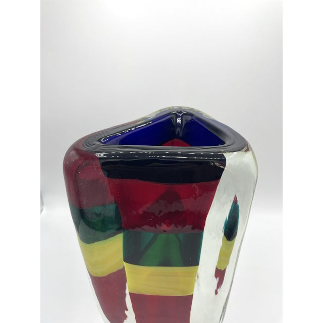 They are part of the series of vases and figures designed by Bianconi upon his return to Venini in the late 1980s. The...