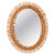 Organic Oval Mirror in Bamboo, Rattan and Wicker by Franco Albini, Italy, 1960s For Sale - Image 11 of 11