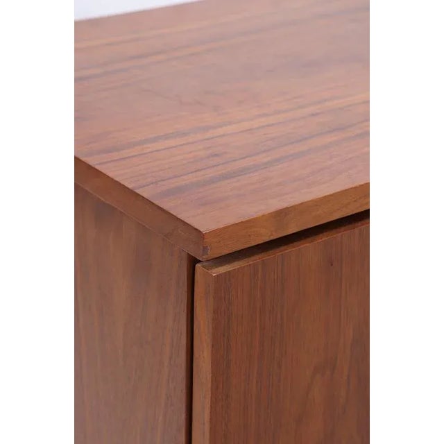 Wood Mid-Century Walnut Sideboard with Drawers, 1960s For Sale - Image 7 of 15