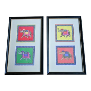 1990s Jim Thompson Elephant Prints - Set of 2 For Sale