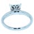 Early 21st Century 0.50 Carats Diamond Square Halo Round Pave Engagement Cocktail White Gold Ring 2, Size 7 For Sale - Image 5 of 9