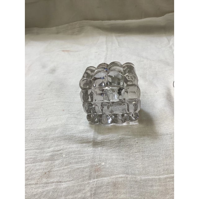 1900’s Pressed Glass Inkwell For Sale - Image 4 of 5