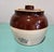 American Antique Robinson Ranbottom Blue Crown #2 Stoneware Bean Pot #2 With Lid and Handle For Sale - Image 3 of 6