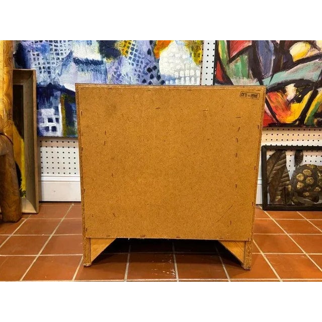 1970's Yellow and White Campaign Colormates Nightstand Attributed to Morris of California For Sale - Image 11 of 12