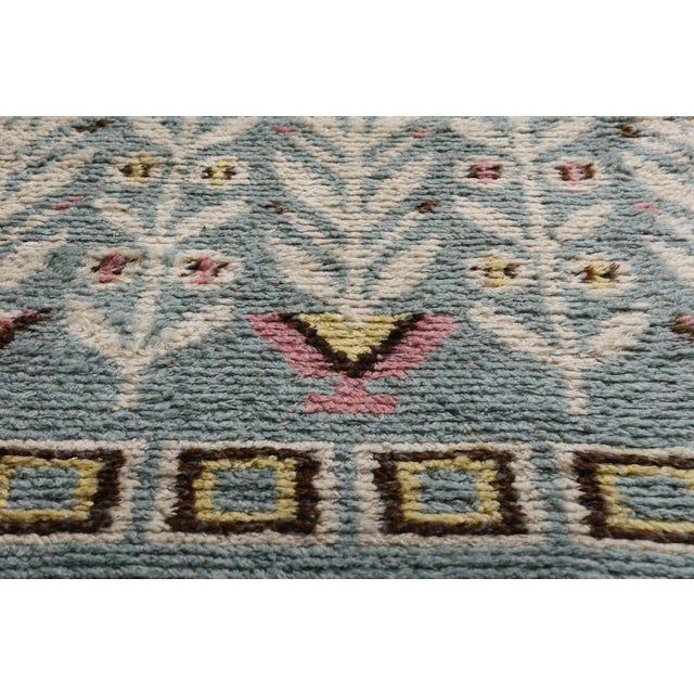 Mid 20th Century Vintage Swedish Rya Rug, 03'02 X 05'05 For Sale - Image 5 of 10