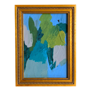 'Blue Shadows" 2025 Framed Mini Painting by Jessalin Beutler